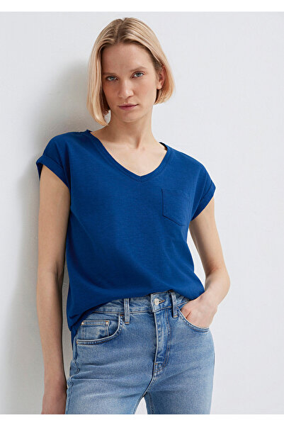 Mavi Tricou de bază bleumarin cu buzunare Croială lejeră / Croială lejeră con...