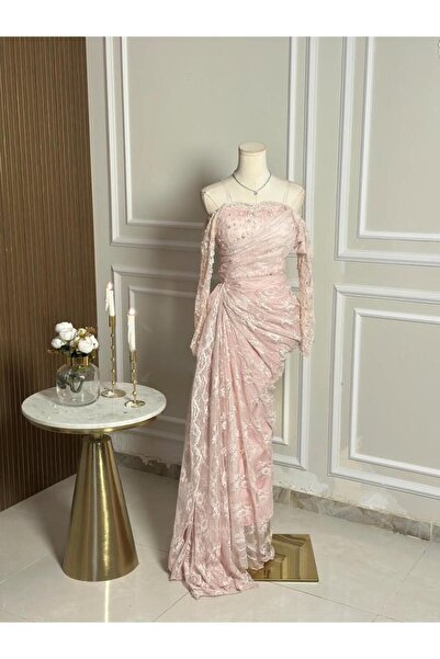 vanus fashion 6683-فستان سهرة طويل