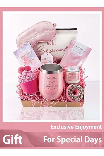 Saharaz مجموعة هدايا عيد ميلاد للنساء، مجموعة استرخاء ومستلزمات استحمام مع إك...