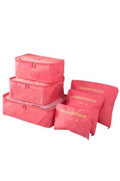 Arabest 6-Piece Travel Luggage Organizer Set, Packing Cubes with Waterproof L...