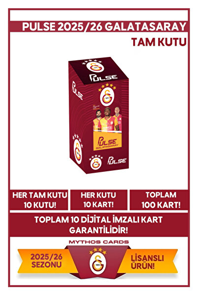 Galatasaray - Pulse Futbolcu Kartları 2025/26 - Tam Kutu