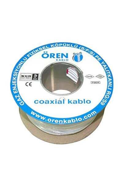 Herz Ören RG59 Fa Mini Kablo U-4 CU/AL 100 Metre