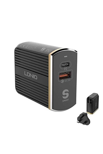 Arabest Type C Fast Charger with Cable, PD & QC3.0 Dual Port Travel Adapter, ...