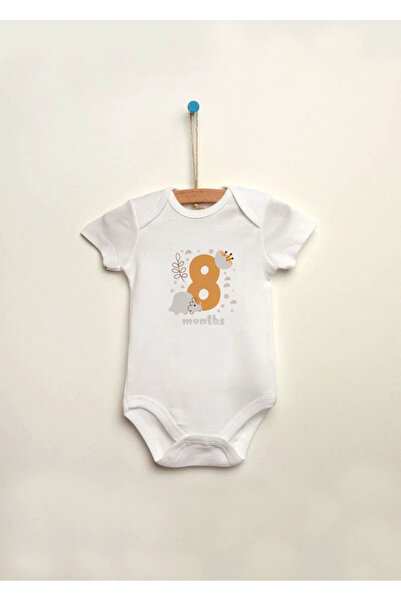 MODA 8-Month-Old Printed 100% Cotton Snap-On Baby Bodysuit Undershirt Jumpsuit