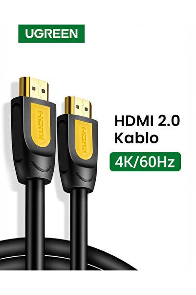 Ugreen UGREEN 4K HDMI Kablo, 1 m, Siyah, 10115
