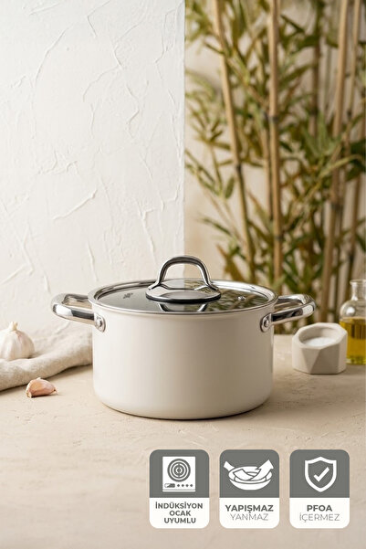Kitchen Life Gigilli Esperanza Titanium Pot 20 cm Cream