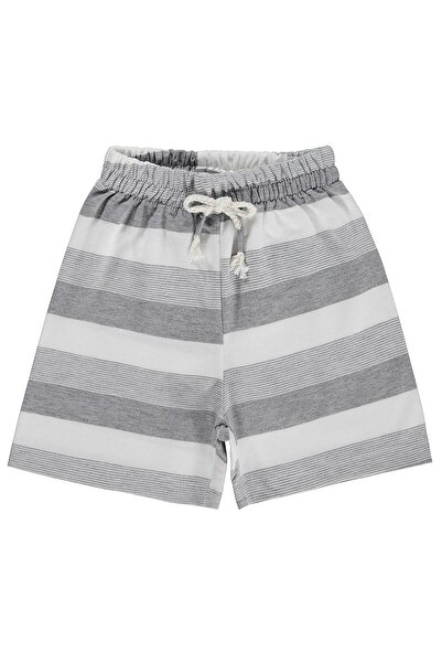 Civil Boys Striped 6-9 Years Old Shorts - Gray