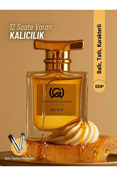 Giovanni William Miel D’or Sexy Erkek Parfümü | Yazlık Le Male | Tütün, Bal, ...
