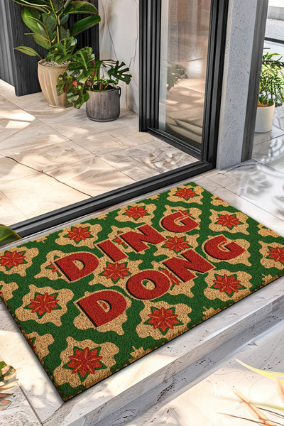 Decovetro Paspas Ding Dong Desenli Kapı Önü Paspası 40 x 60 cm