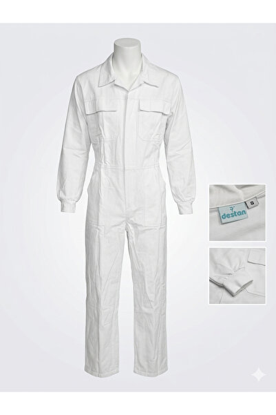 Destan İş Güvenlik Beyaz Tulum