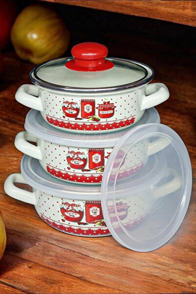 Protocol London 3-Piece Enamel Storage Container 14/16/18 cm - Whether You Co...