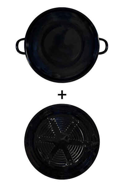 Nishev Hanımeli Emaye Kavurma Saç Tava Közmatik 28cm