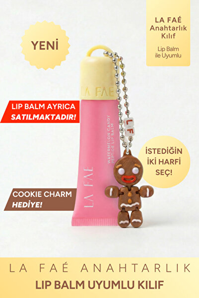 LA FAÉ BEAUTE Kadın Lip Balm Dudak Parlatıcısı Kılıfı Anahtarlık Çanta Süsü C...