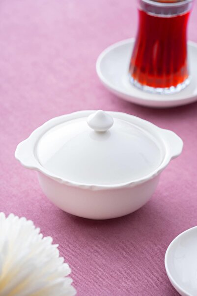 ACAR Pure Carmen Bowl with Lid Oval - White