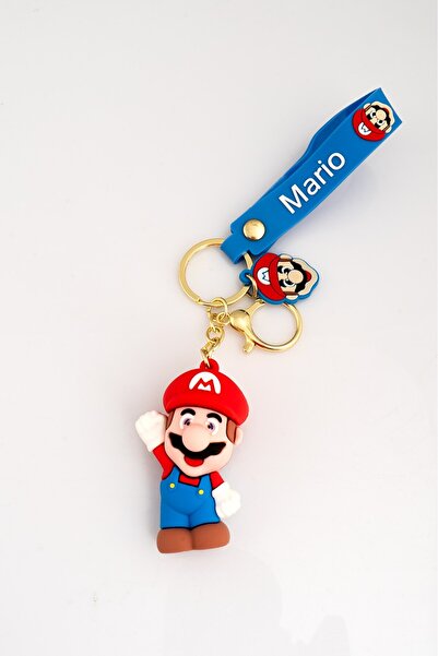 Super Rare سلسلة مفاتيح سوبر ماريو من السيليكون FT2478MV