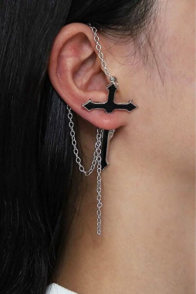 Consciencia Cross Cerrahi Çelik Tek Küpe