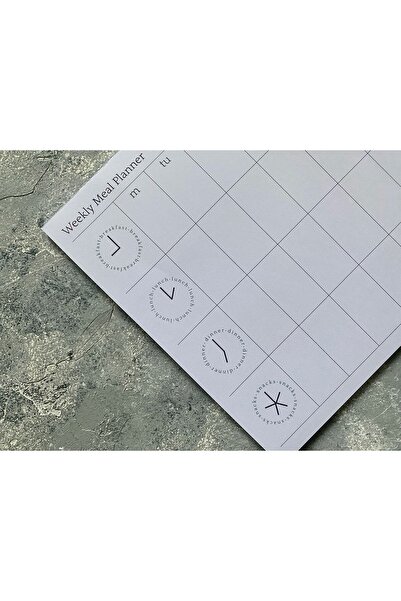 First Plie Weekly Meal Planner - Haftalık Yemek Planlayıcı (1 YILLIK)