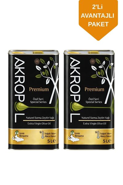 Akropol Erken Hasat Soğuk Sıkım Naturel Sızma Zeytinyağı 10 LT Teneke - Alaca...
