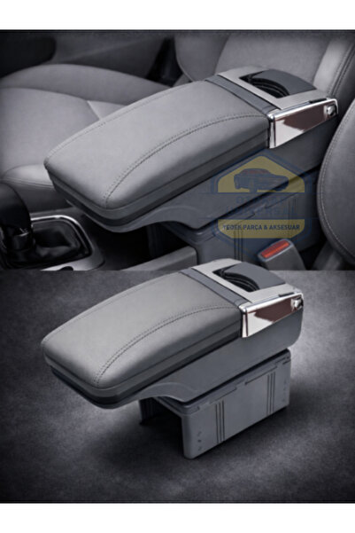 Genel Markalar Universal Tüm Araçlara Uyumlu Gri Sürgülü Kol Dayama Kolçak Ba...