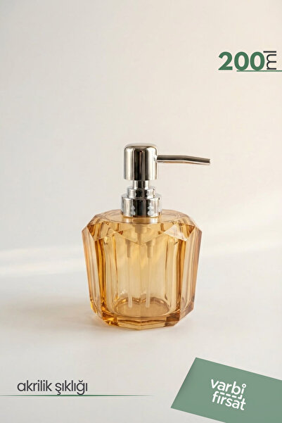 Varbifırsat Acrylic Huni Liquid Soap Dispenser 200 ml |   Modern Decorative D...