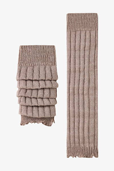 Penti Beige Melange Warm Ruffle Leggings