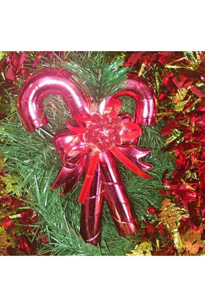 partidolu Ornament de Anul Nou Culoare Roșie Ornament Baston în formă de fund...