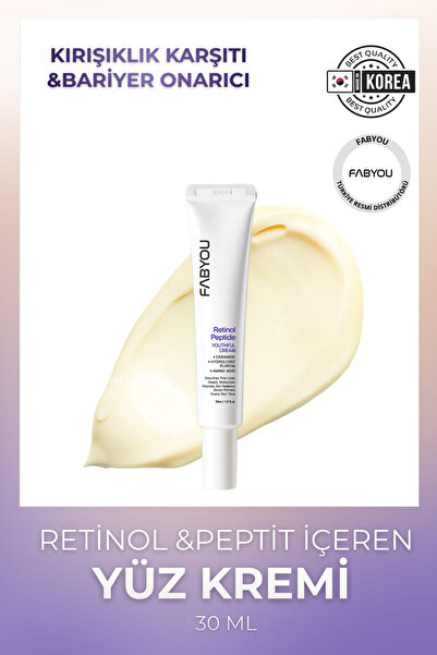 FabYou Kırışıklık Karşıtı& Bariyer Onarıcı Retinol Peptit Yüz Kremi
