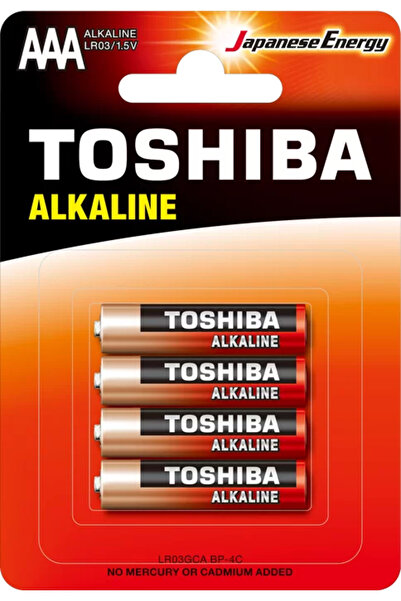 Toshiba LR03 Blisterli | AAA Alkalin İnce Pil 4lü