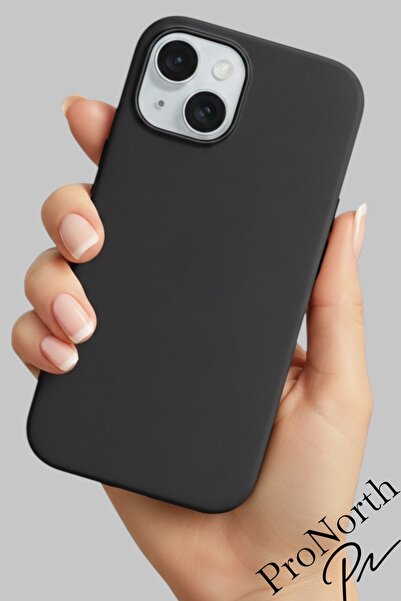 ProNorth Iphone 15 Uyumlu Kılıf Logolu Lansman Soft Yumuşak Içi Kadife Siliko...