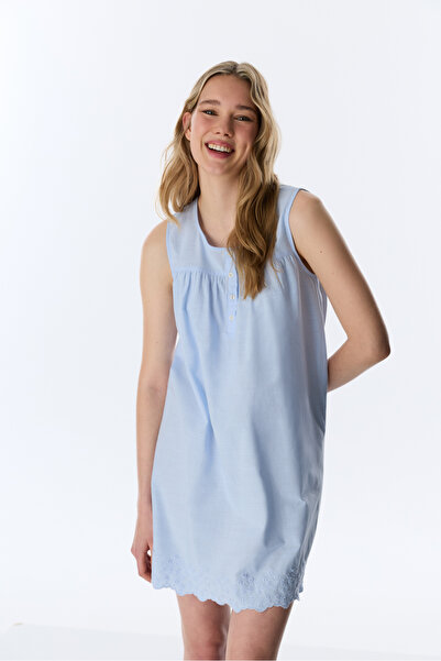 Penti Mavi Relax Time Cotton Pack Nightgown
