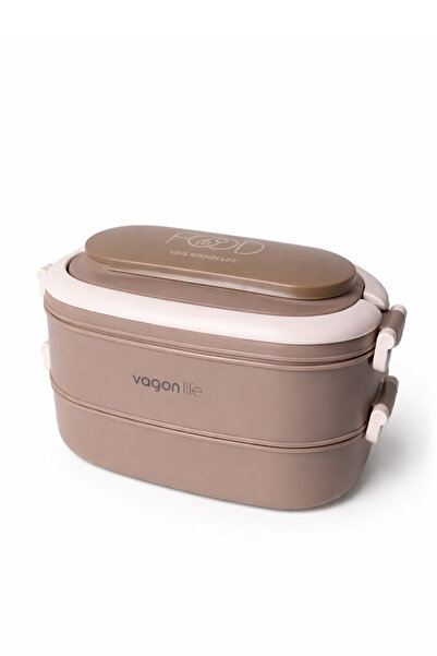 Vagonlife 2-Layer Top-Handle Storage Container 1140 ml