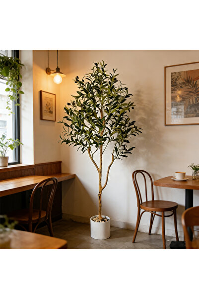 BESTONE Artificial Olive Tree, Realistic Fake Olive Plant for Home & Office D...