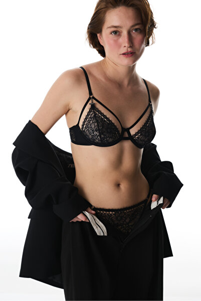 Penti Black Underwire Lace Bra