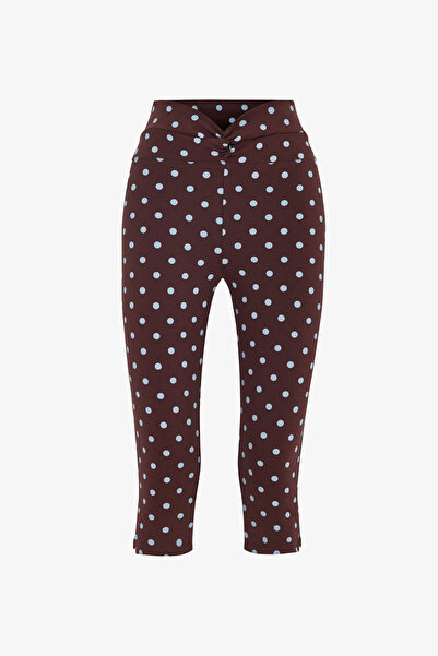 Penti Colanți Capri colorați cu talie răsucită cu model