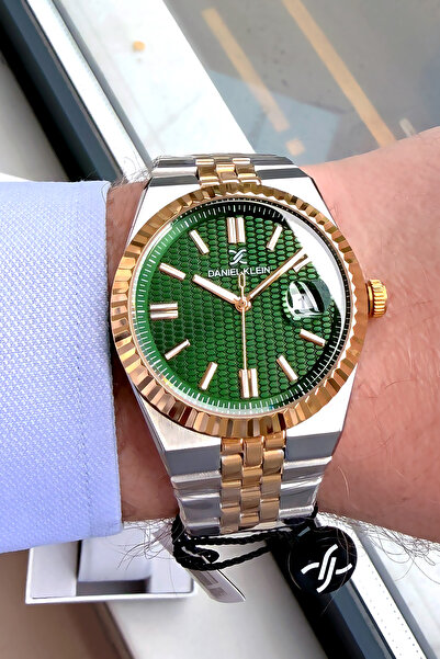 Daniel Klein Orijinal Erkek Kol Saati 3 Atm Su Geçirmez Gümüş-Gold Renk Çelik...