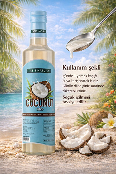 aleyna baharat Coconut Fit Hindistan Cevizi Şurubu 250 ML -Detoks Mix