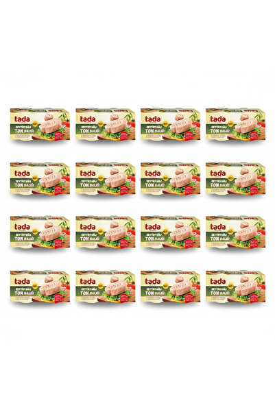 Tada Zeytinyağlı Klasik Ton Balığı 160 g x 32 Adet (2'li 16 Paket) – Avantajl...