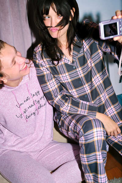 Penti Maybe Later Hooded Lilac Sweatshirt