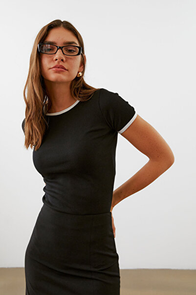 urban focus Sıfır Yaka Kombinli  T-Shirt