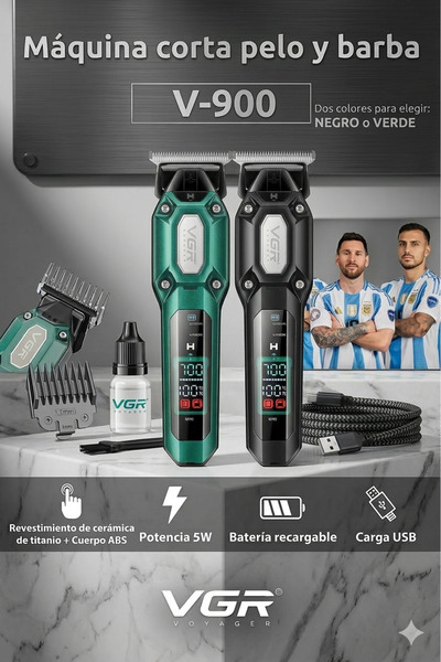 VGR V-900 Professional Hair Clipper – High precision and rechargeable battery