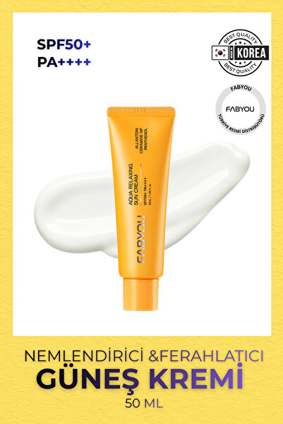 FabYou Yoğun Nemlendirici ve Ferahlatıcı Güneş Kremi SPF50+ PA++++