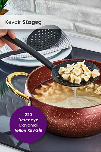 Orvila Fireproof Non-Stick High Heat Resistant Teflon Colander Strainer