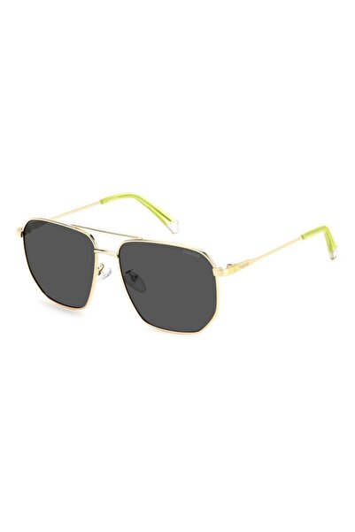 Polaroid Ochelari de soare polarizați pentru bărbați PLD4141 2F7M9, aurii, he...