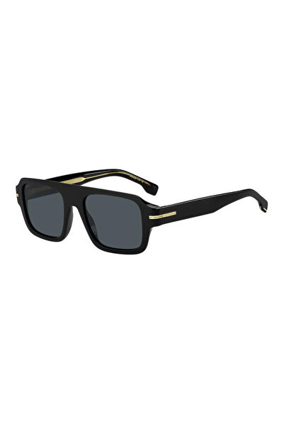 Hugo Boss BOSS 1595/S 807/A9 Men's Sunglasses, Plastic, Black, 53 mm