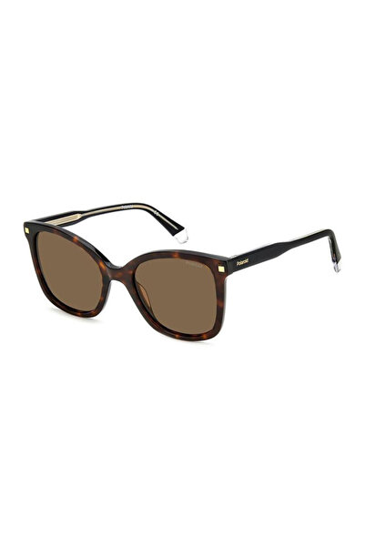 Polaroid Ochelari de soare pentru femei PLD 4151/S/X 086SP, Plastic, Havana, ...