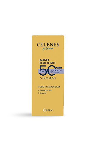 celenes by sweden Celenes Herbal Güneş Kremi Kuru Ve Hassas Ciltler 50 Spf 50 Ml