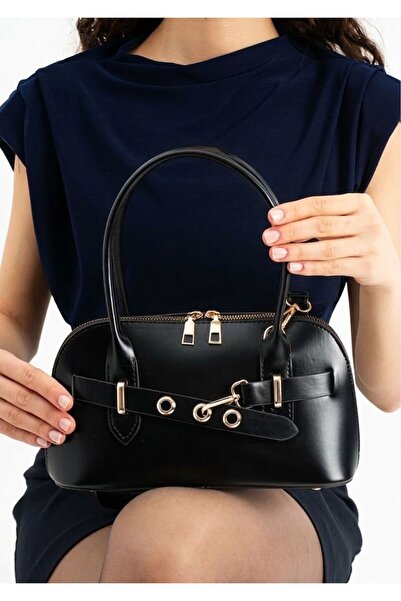 Zealous تفاصيل حزام بلاك فيجان جلد نسائي حقيبة عابرة للجسم