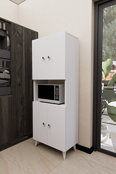 Mirobi Hobbie Mikrodalga Mutfak Dolabı Beyaz