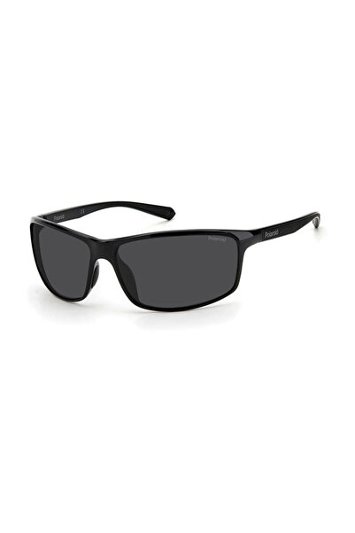 Polaroid , Men's Rectangular Sunglasses, PLD 7036 S 807 Polarized, Black, 63-...