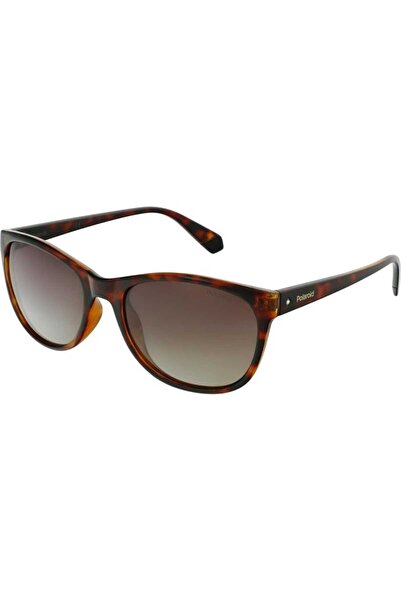 Polaroid Ochelari de soare pentru femei PLD 4099/S 086/LA, Havana, Fluture, 5...